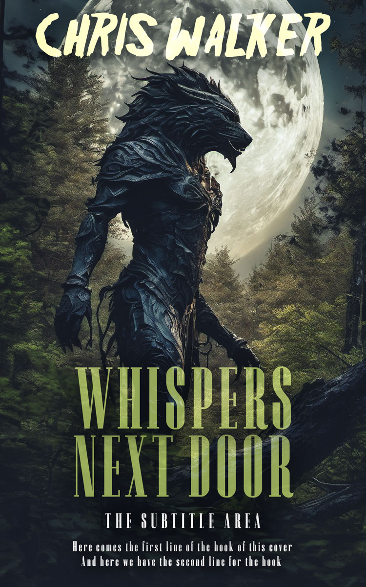 2D view of Premade Mystery & Thriller & Suspense Book Cover - Outer Space