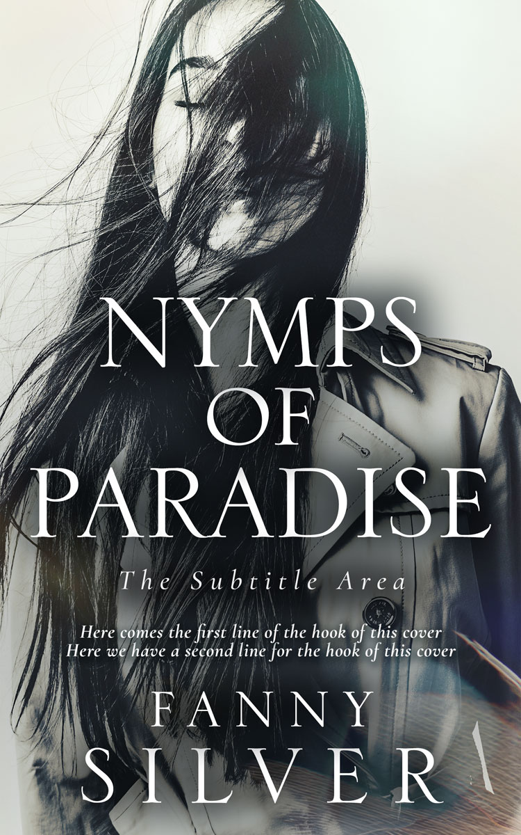 2D view of Premade Romance Book Cover - Quill Gray