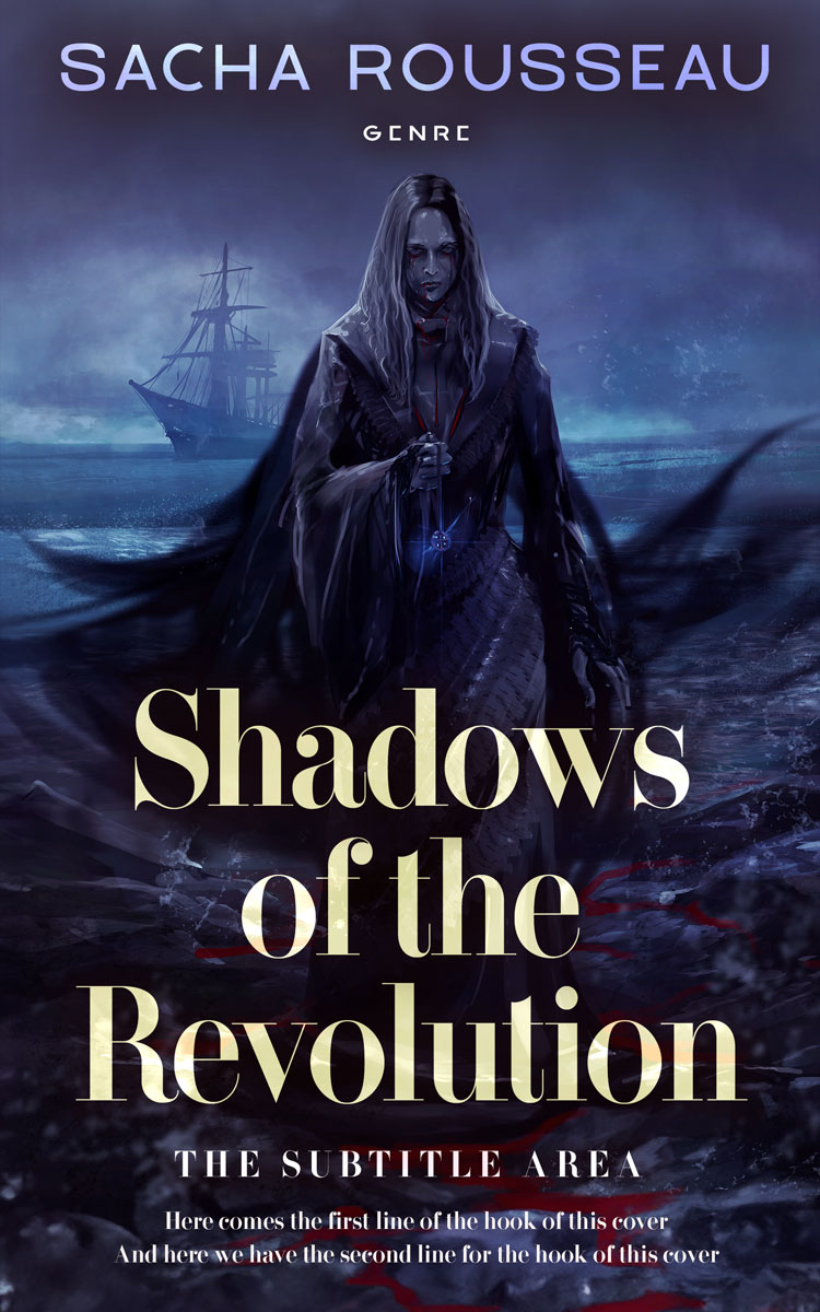 2D view of Premade Fantasy Book Cover - Mirage