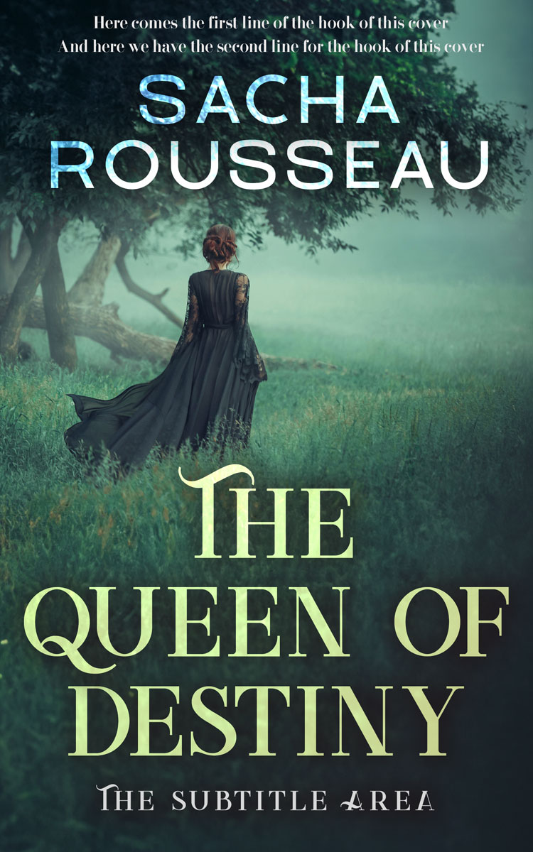 2D view of Premade Romance Book Cover - Outer Space