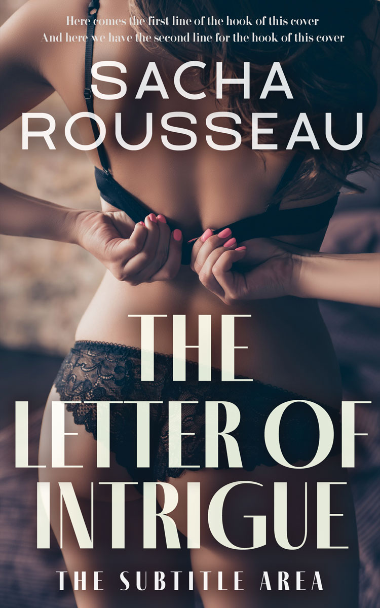 2D view of Premade Erotica Book Cover - Soft Amber