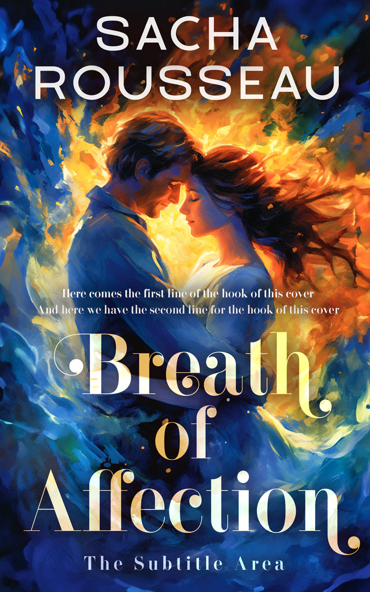 2D view of Premade Romance Book Cover - Harvest Gold