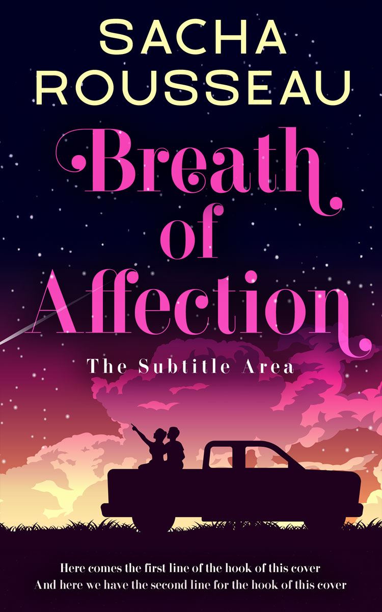 2D view of Premade Romance Book Cover - Charm