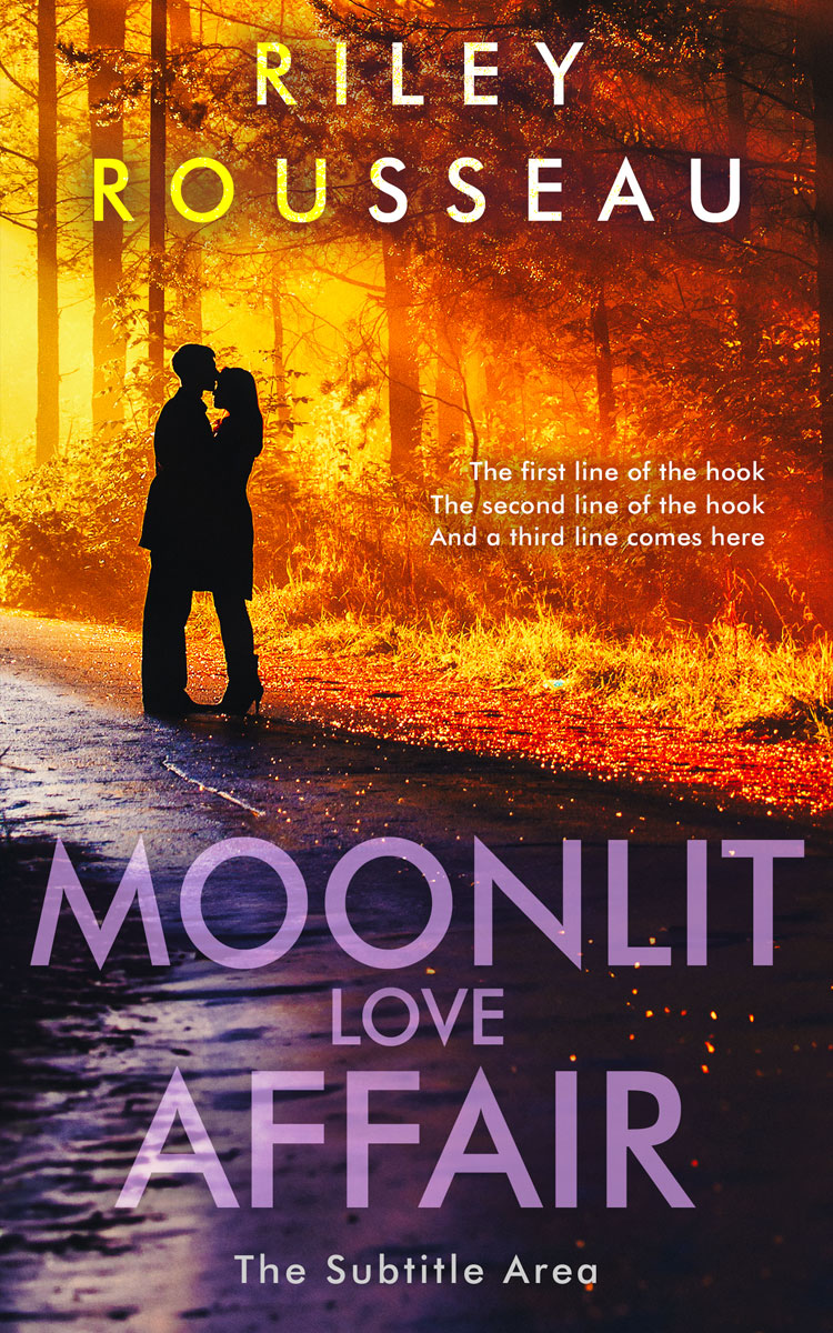 2D view of Premade Romance Book Cover - Bleached Cedar