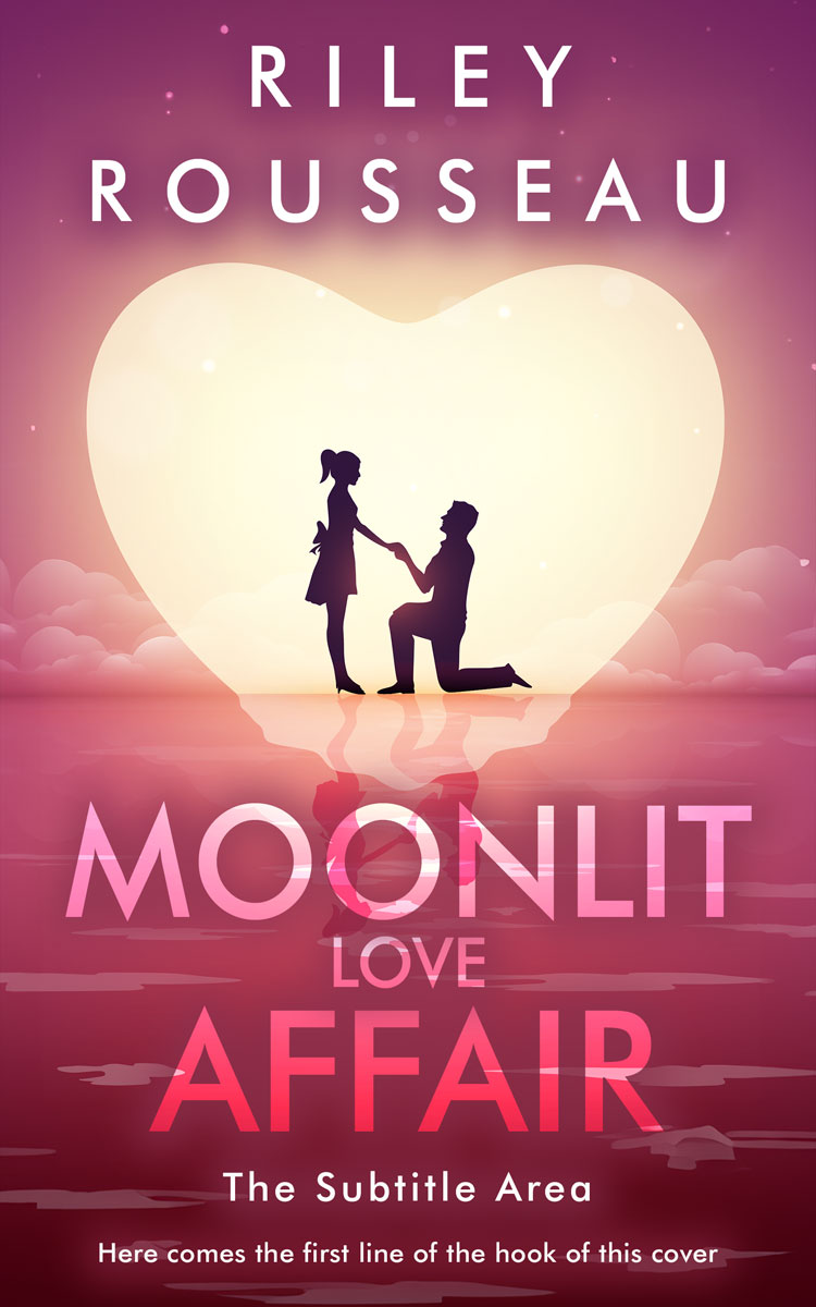 2D view of Premade Romance Book Cover - Cadillac