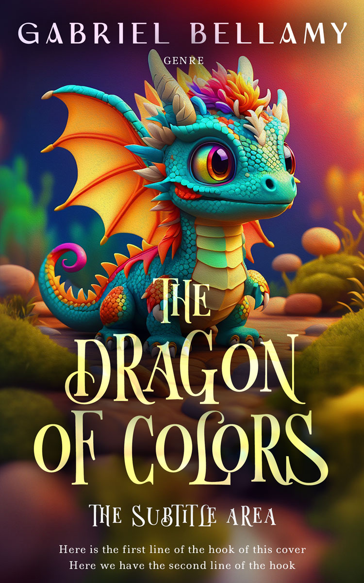 2D view of Premade Fantasy Book Cover - Dune