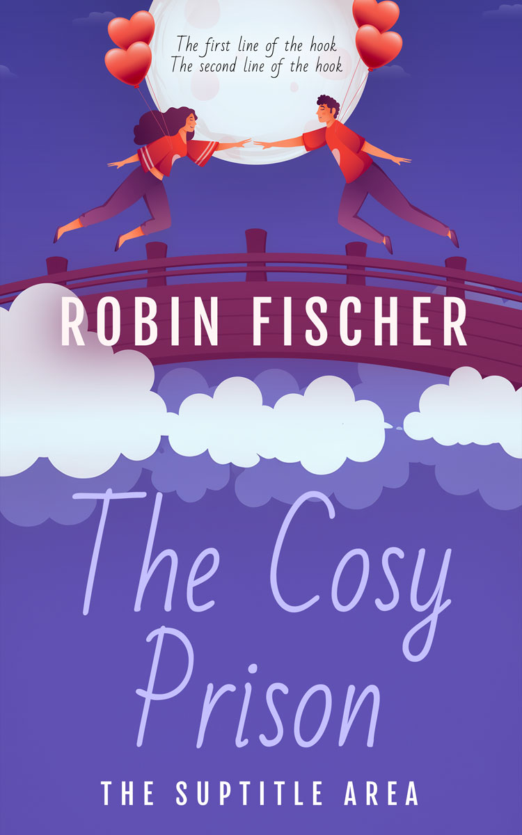 2D view of Premade Romance Book Cover - Butterfly Bush