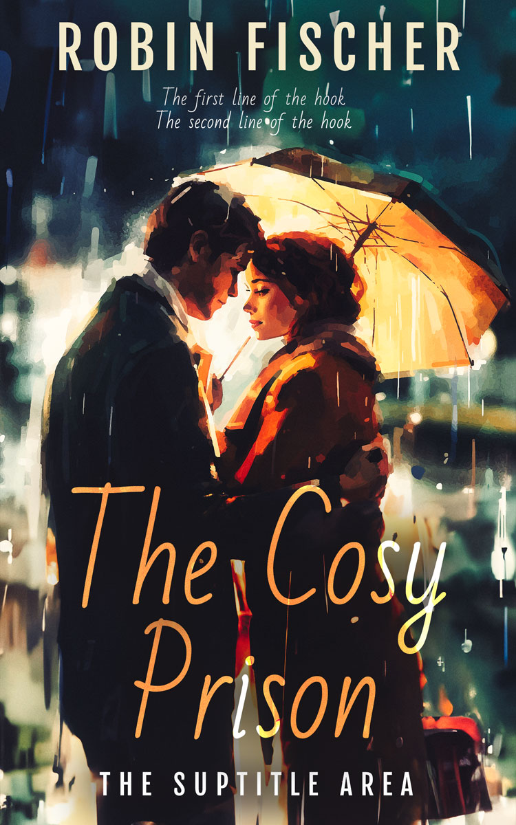 2D view of Premade Romance Book Cover - Calico