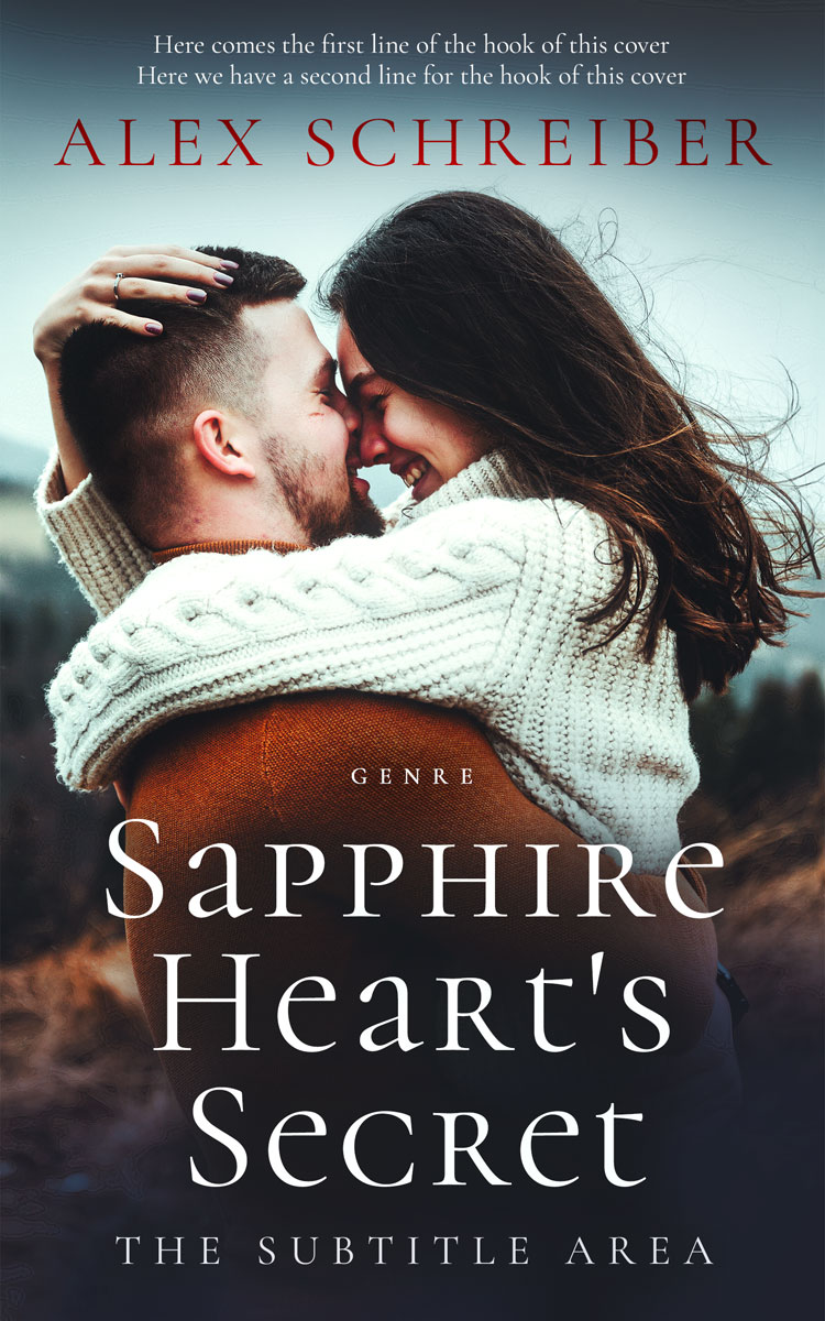 2D view of Premade Romance Book Cover - Tasman