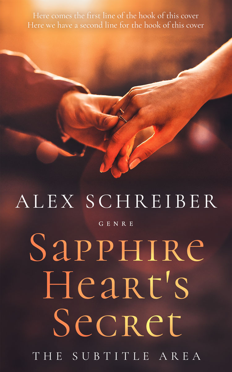 2D view of Premade Romance Book Cover - Woody Brown