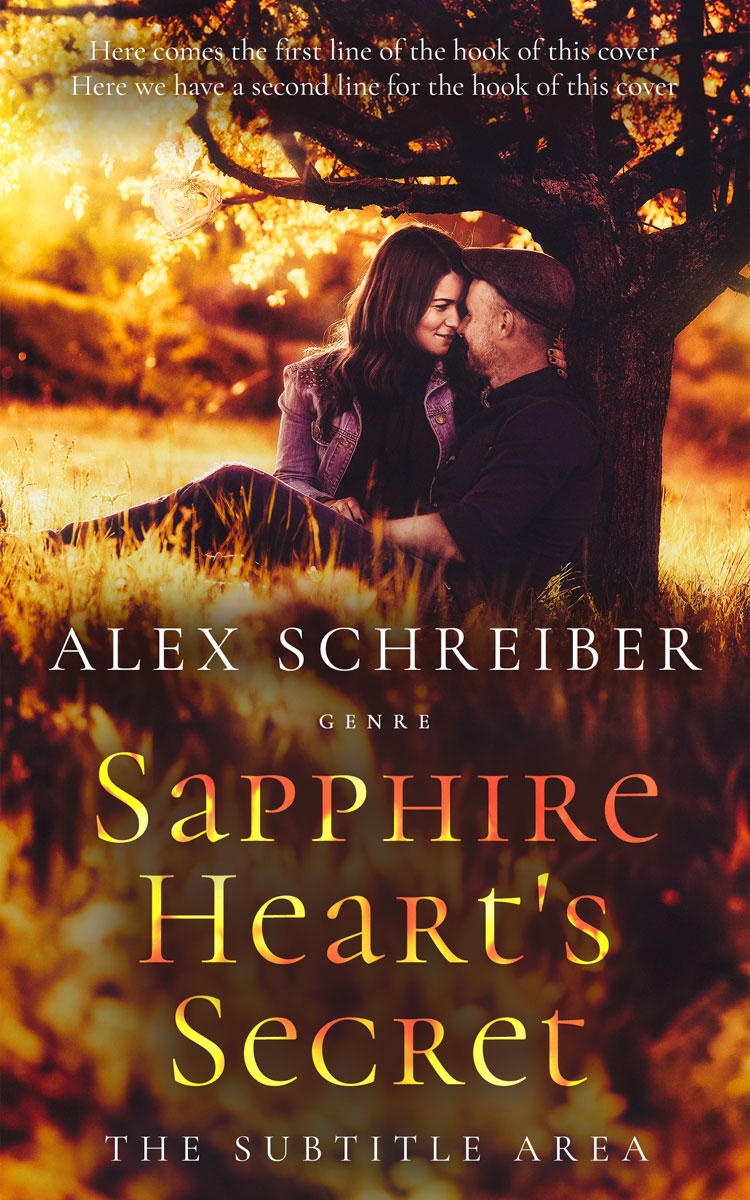 2D view of Premade Romance Book Cover - Cork