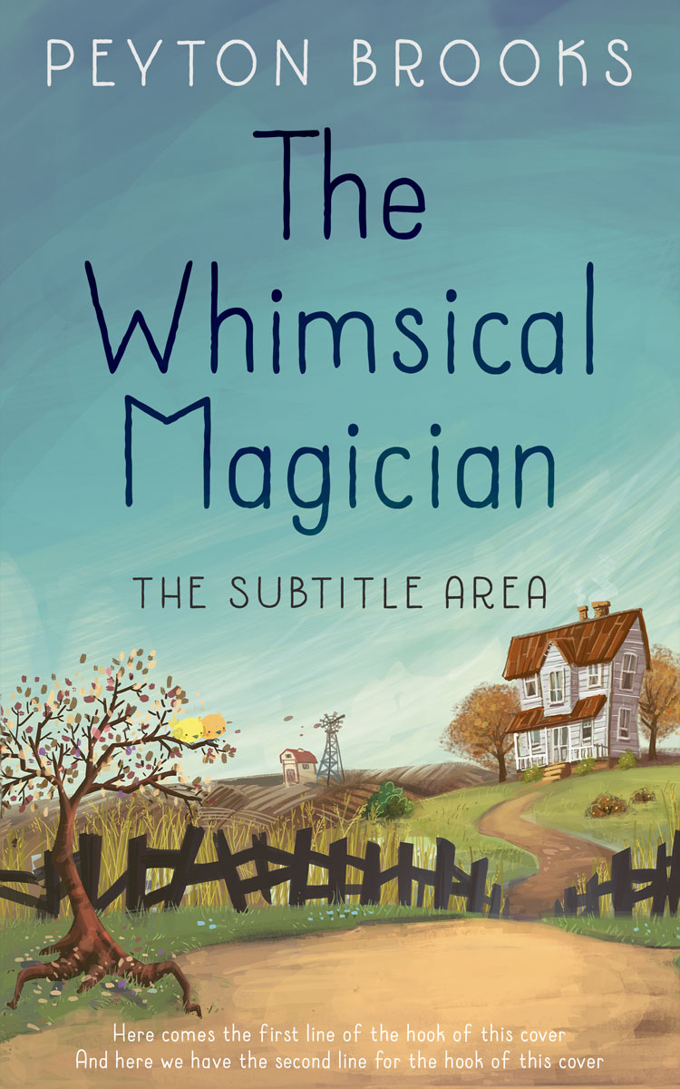 2D view of Premade Children's Book Cover - Sea Nymph