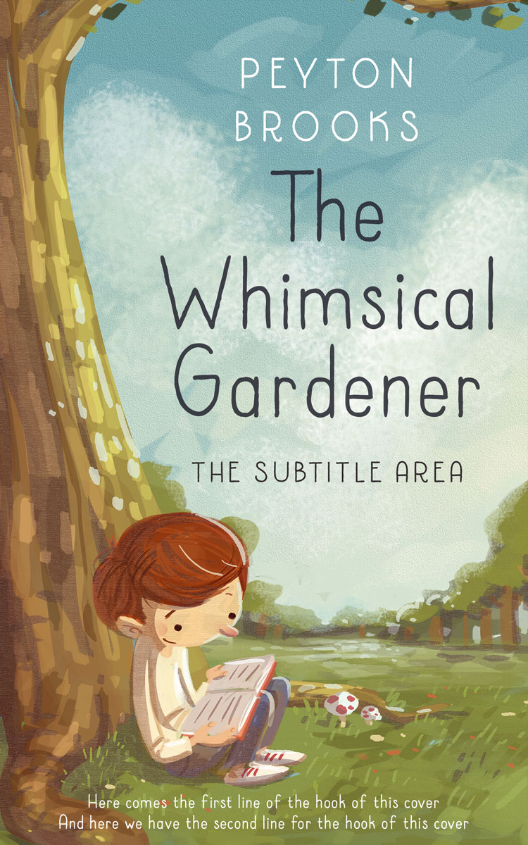 2D view of Premade Nature Book Cover - Powder Ash