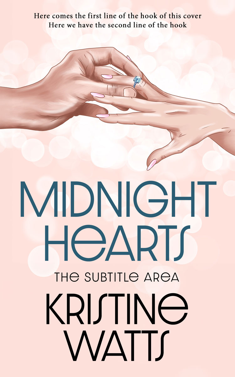 2D view of Premade Romance Book Cover - Linen