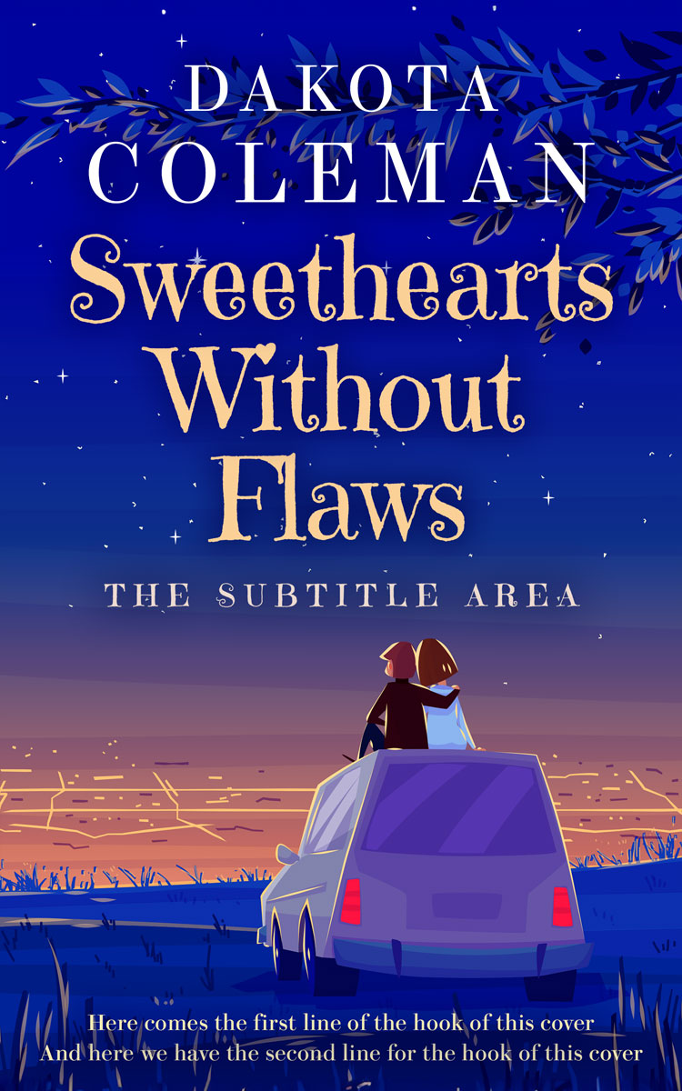 2D view of Premade Romance Book Cover - Jacksons Purple