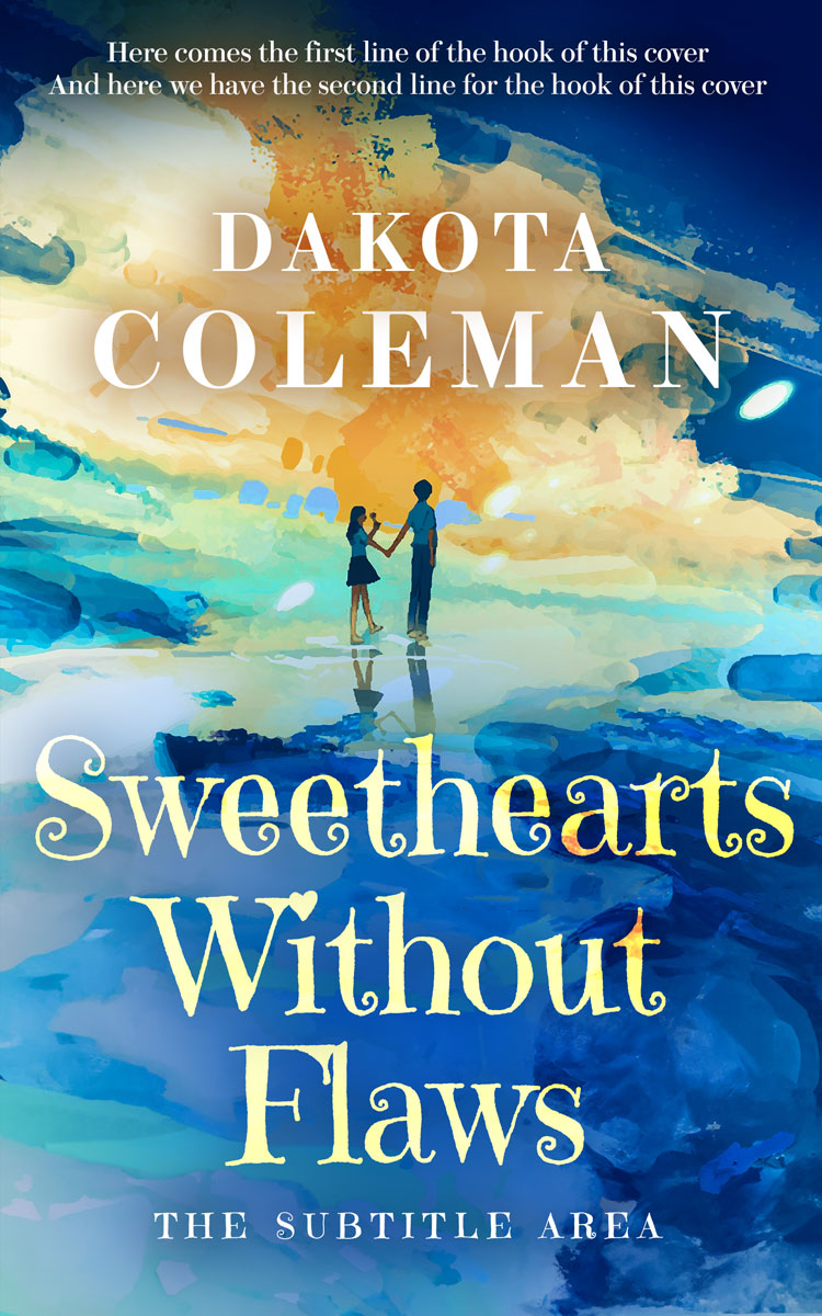 2D view of Premade Romance Book Cover - Winter Hazel