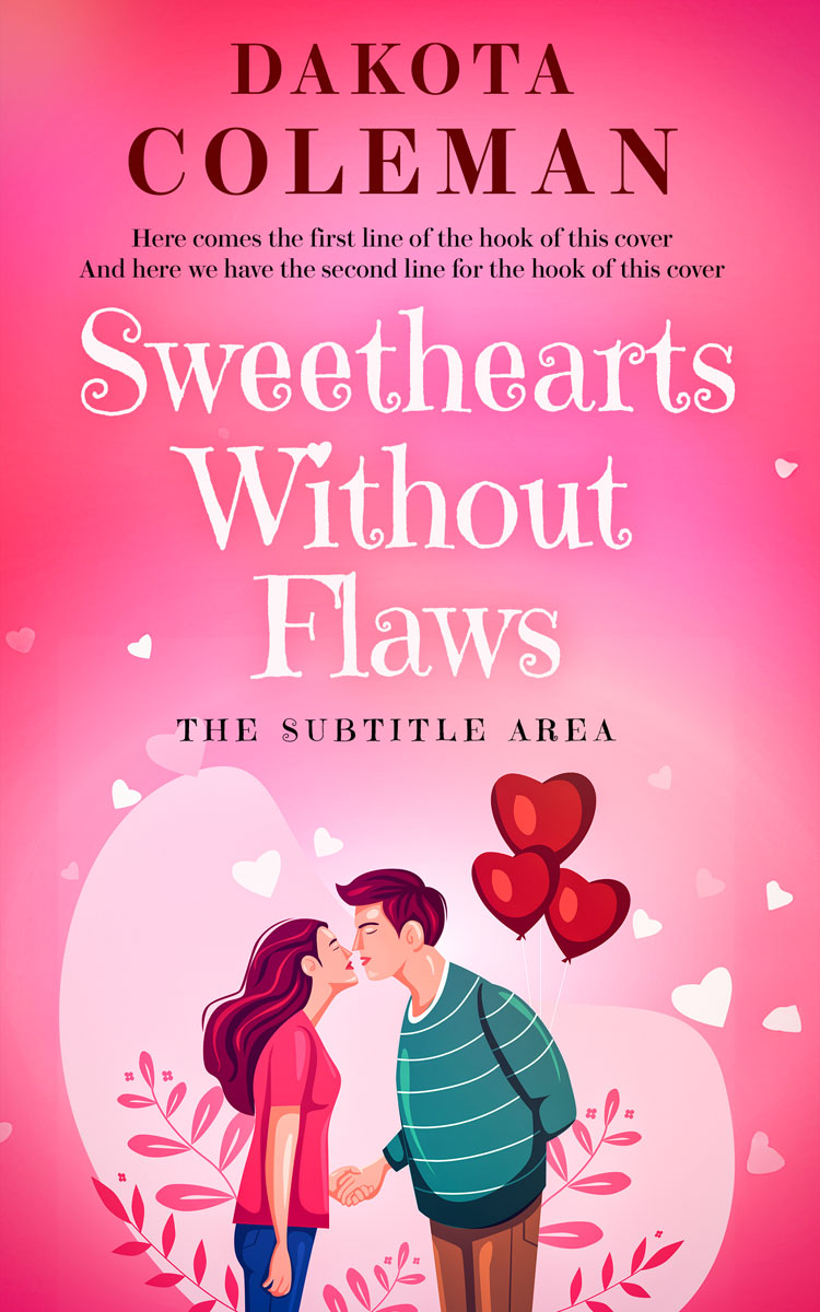 2D view of Premade Romance Book Cover - Tickle Me Pink