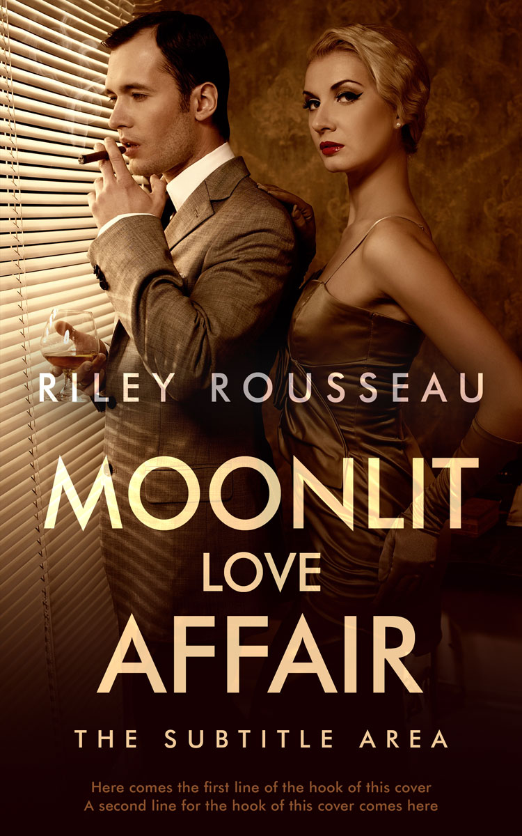 2D view of Premade Historical Book Cover - Brandy