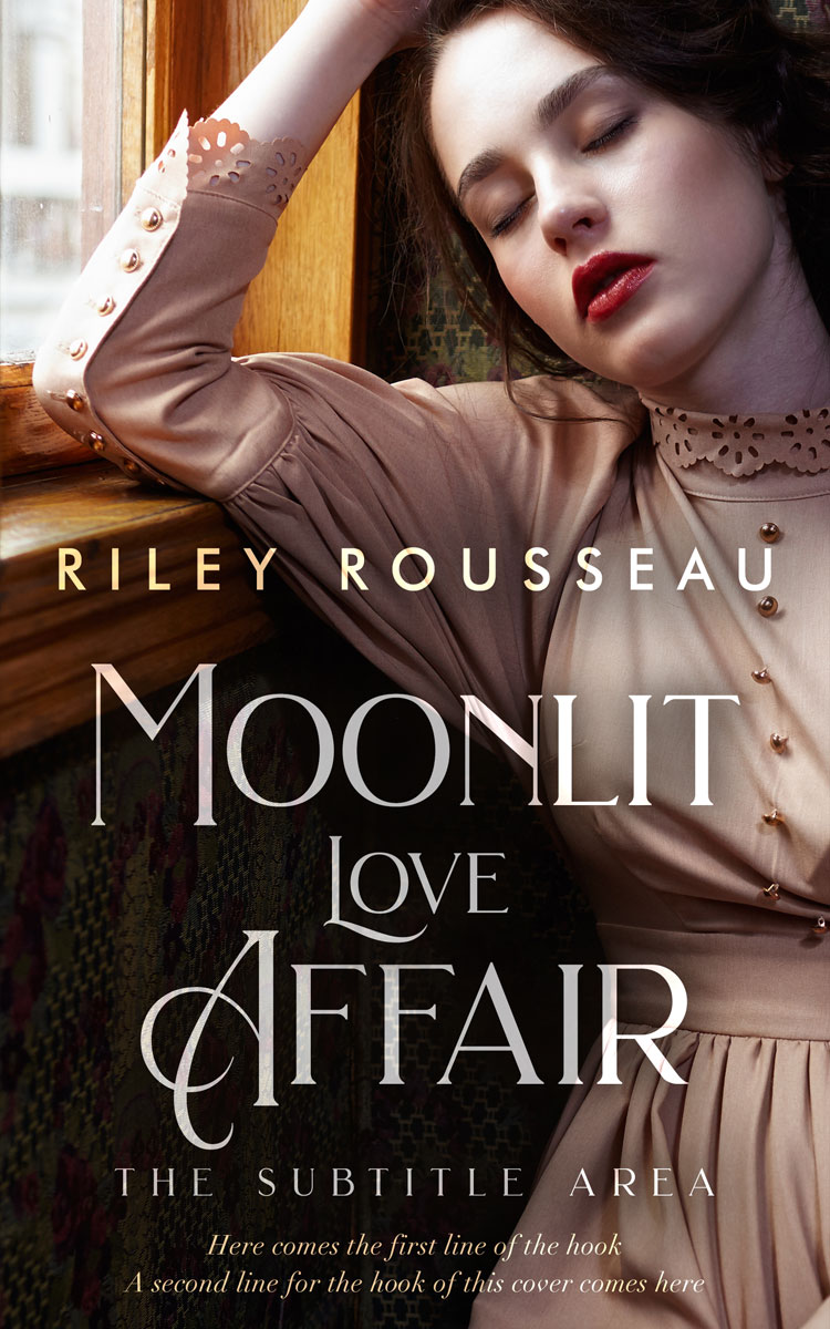 2D view of Premade Romance Book Cover - Oil