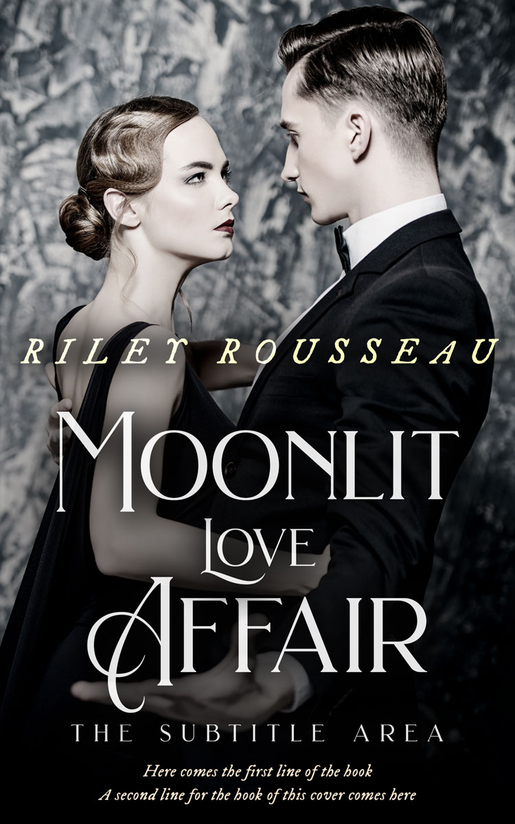 2D view of Premade Romance Book Cover - Cloud