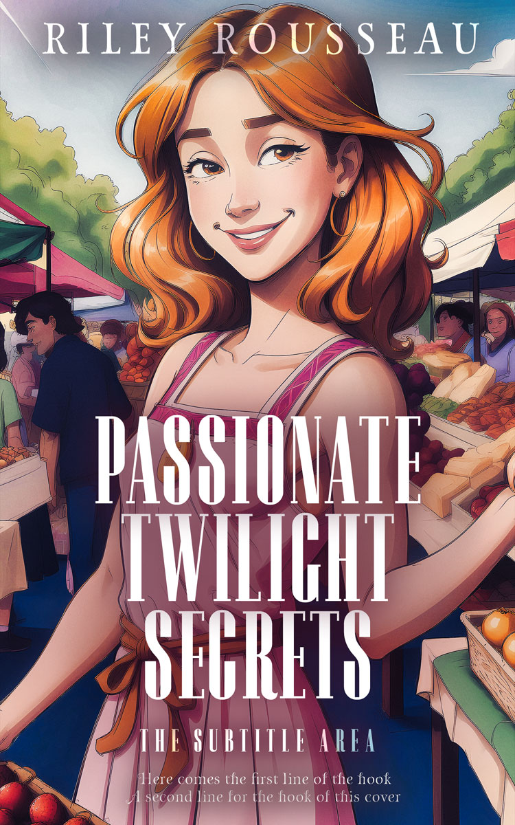 2D view of Premade Chick Lit Book Cover - Pharlap