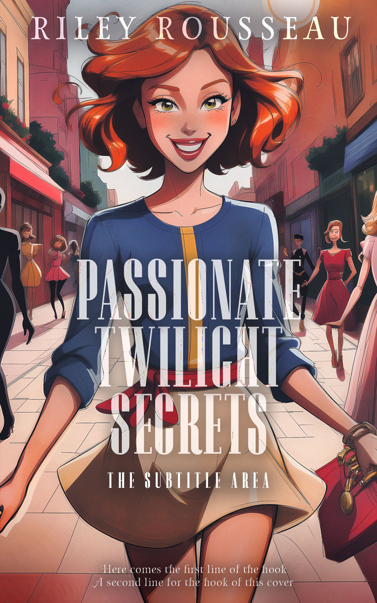 2D view of Premade Romance Book Cover - Coral Tree