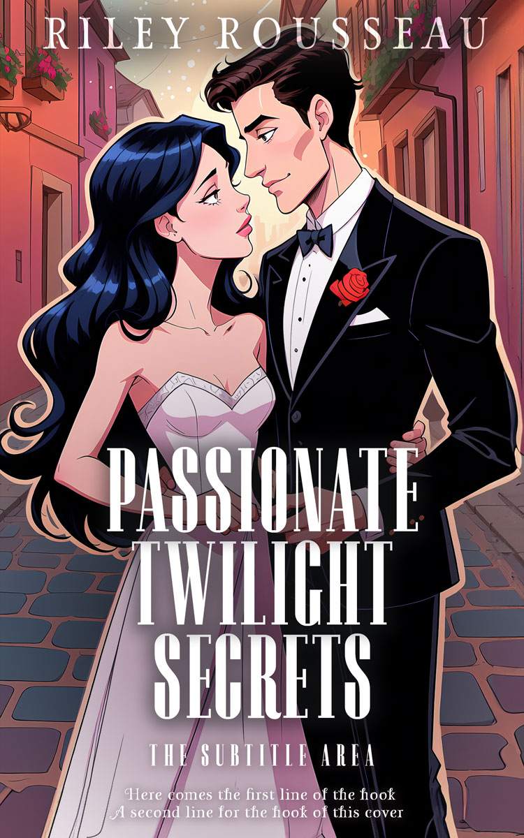 2D view of Premade Romance Book Cover - Cameo