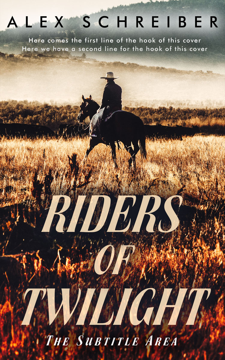 2D view of Premade Action & Adventure Book Cover - Cashmere