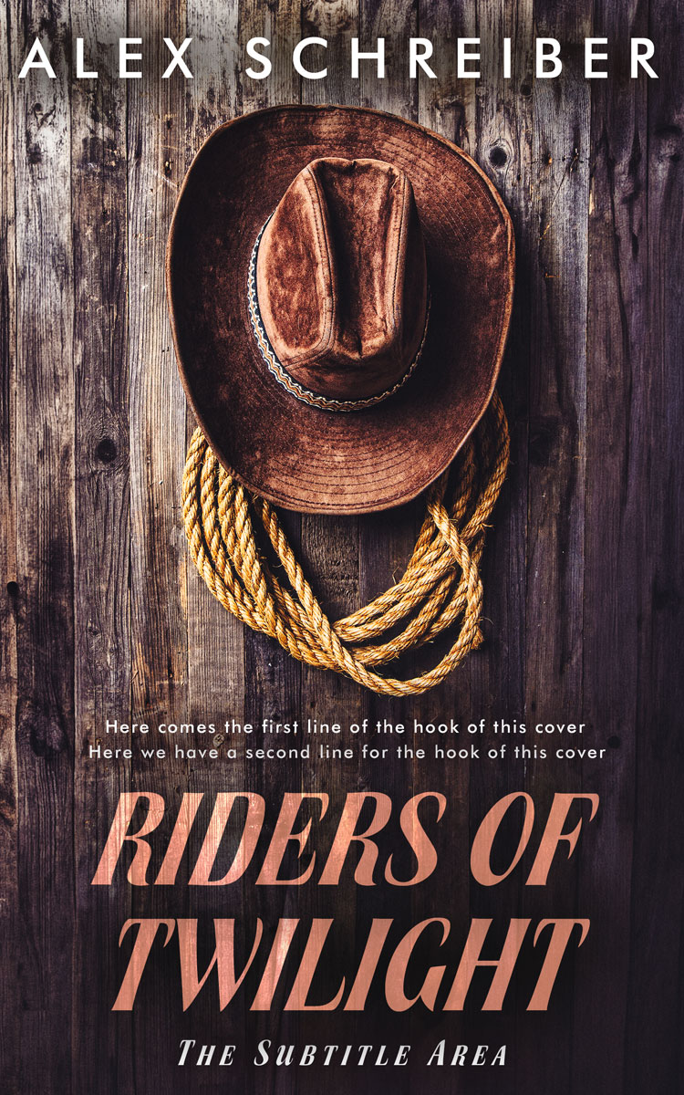 2D view of Premade Action & Adventure Book Cover - Thunder