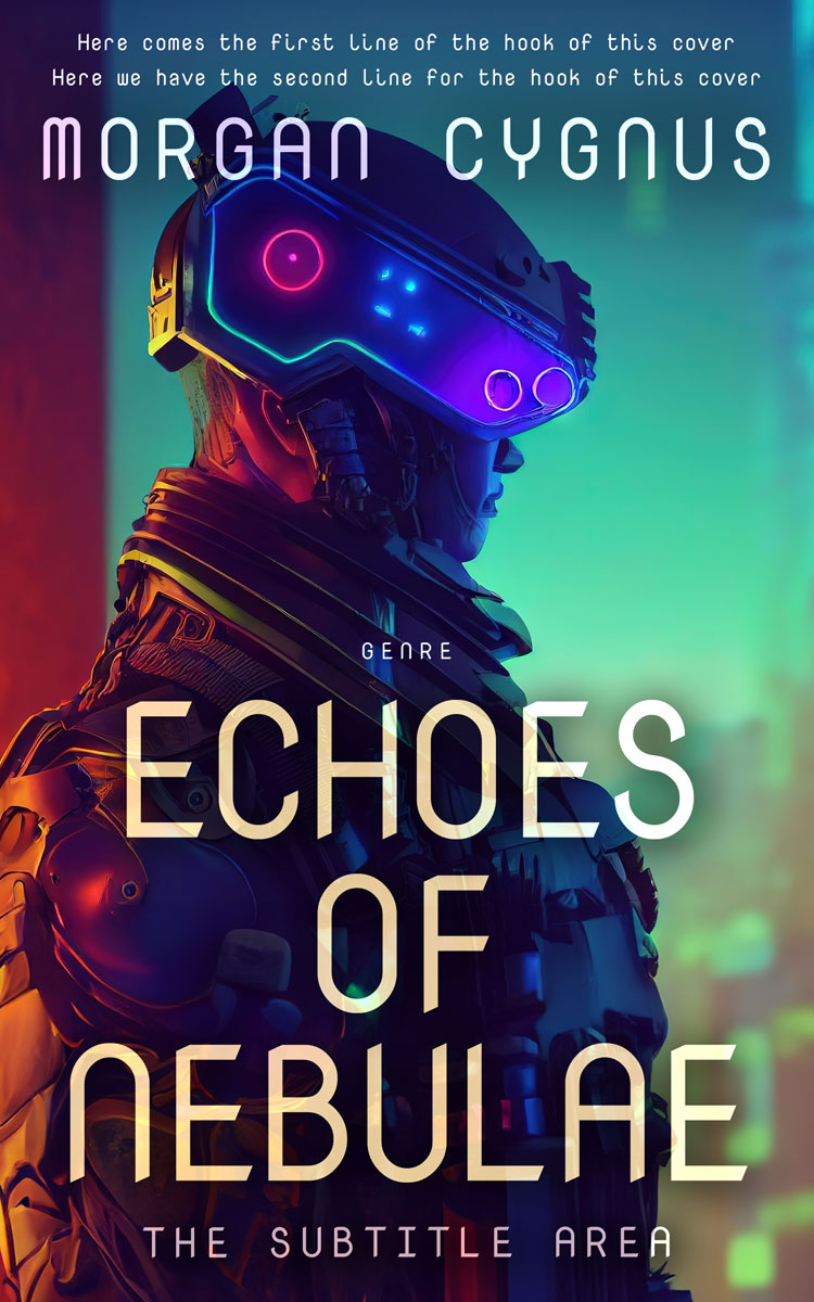 2D view of Premade Science Fiction Book Cover - Revolver