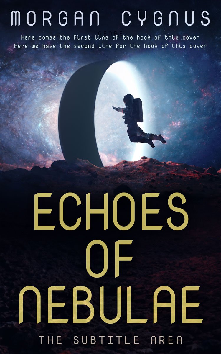 2D view of Premade Science Fiction Book Cover - Eagle