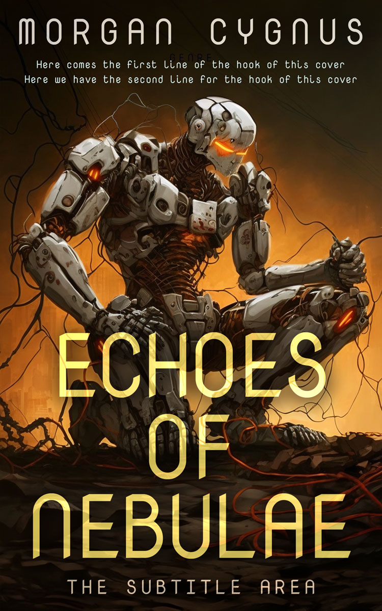 2D view of Premade Science Fiction Book Cover - Di Serria