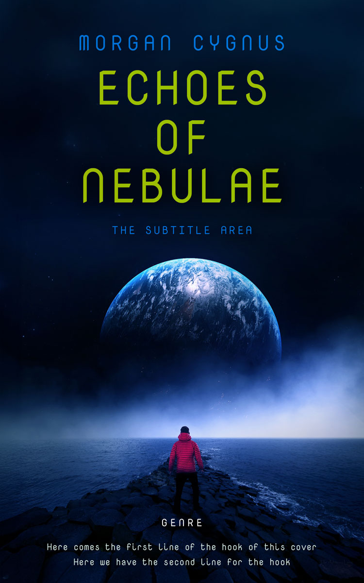 2D view of Premade Science Fiction Book Cover - Black Pearl