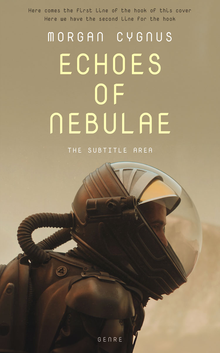 2D view of Premade Science Fiction Book Cover - Sandrift