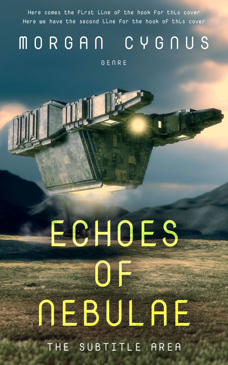 2D view of Premade Science Fiction Book Cover - Cape Cod