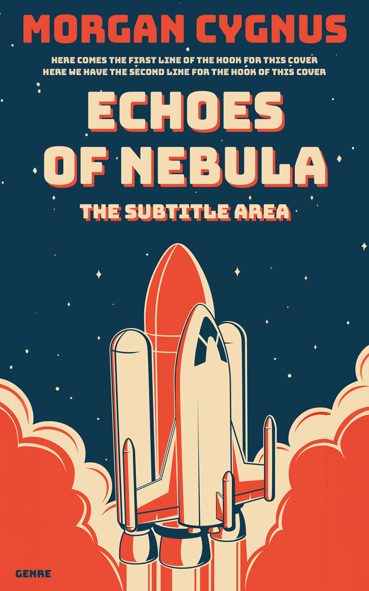 2D view of Premade Science Fiction Book Cover - Elephant