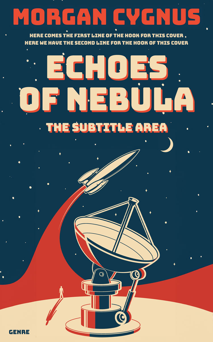 2D view of Premade Science Fiction Book Cover - Elephant