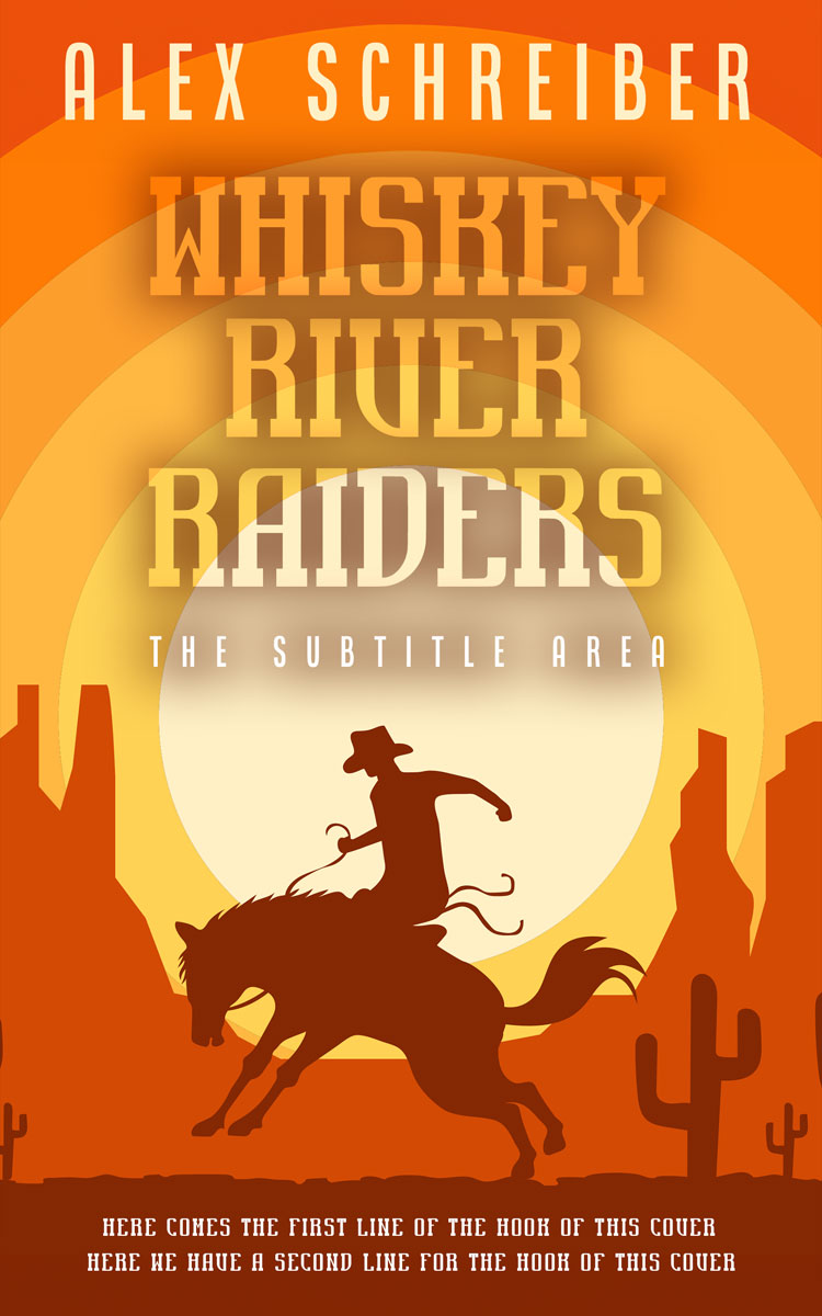 2D view of Premade Action & Adventure Book Cover - Christine