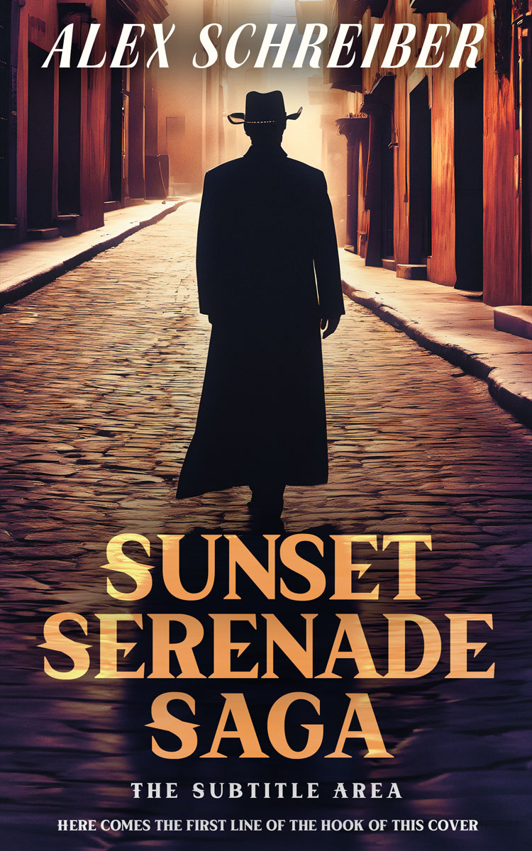 2D view of Premade Mystery & Thriller & Suspense Book Cover - Tumbleweed