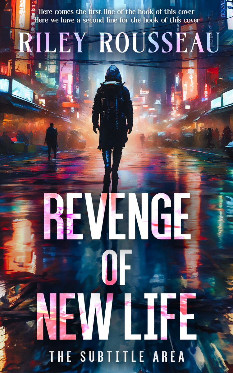 2D view of Premade Science Fiction Book Cover - Charade