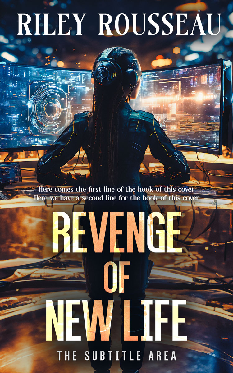 2D view of Straw #15400 - Premade Science Fiction Book Cover