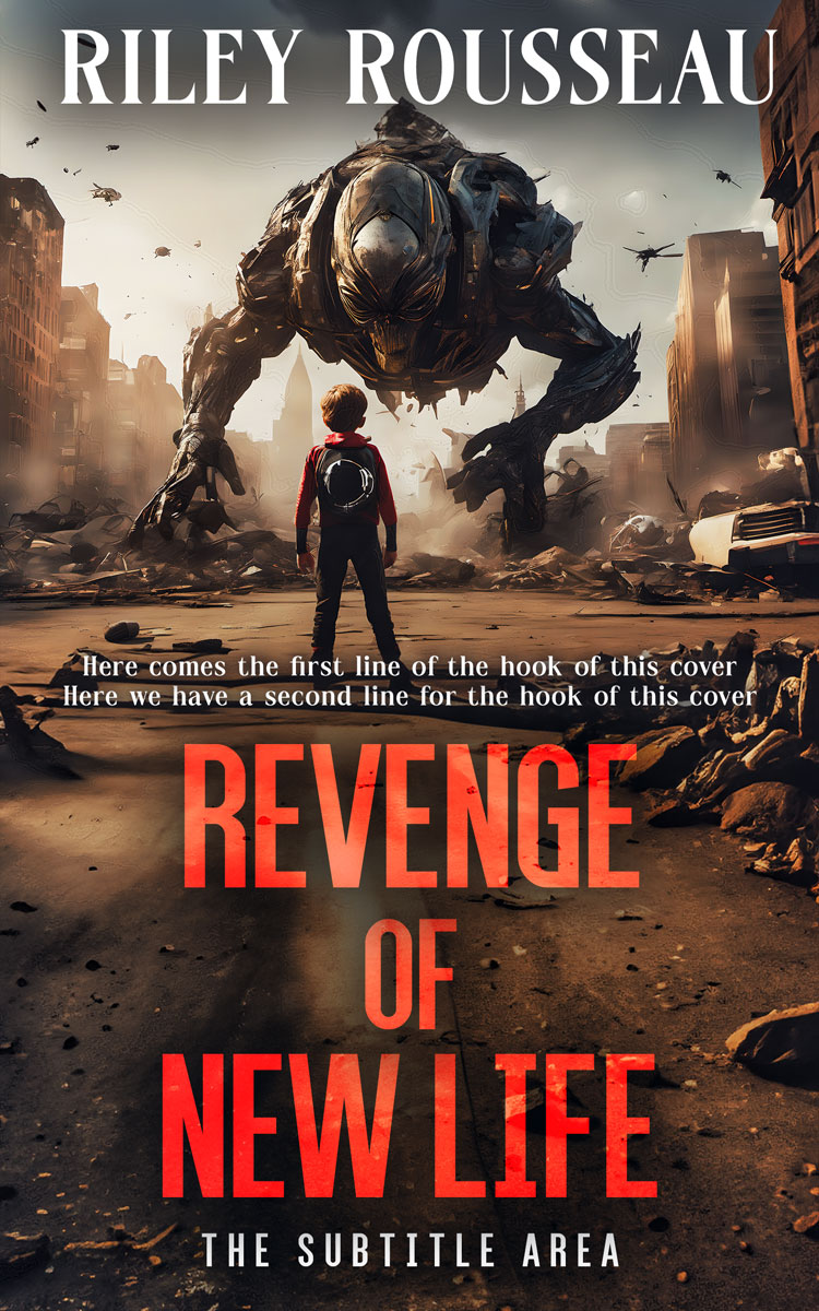 2D view of Premade Science Fiction Book Cover - Cocoa Brown