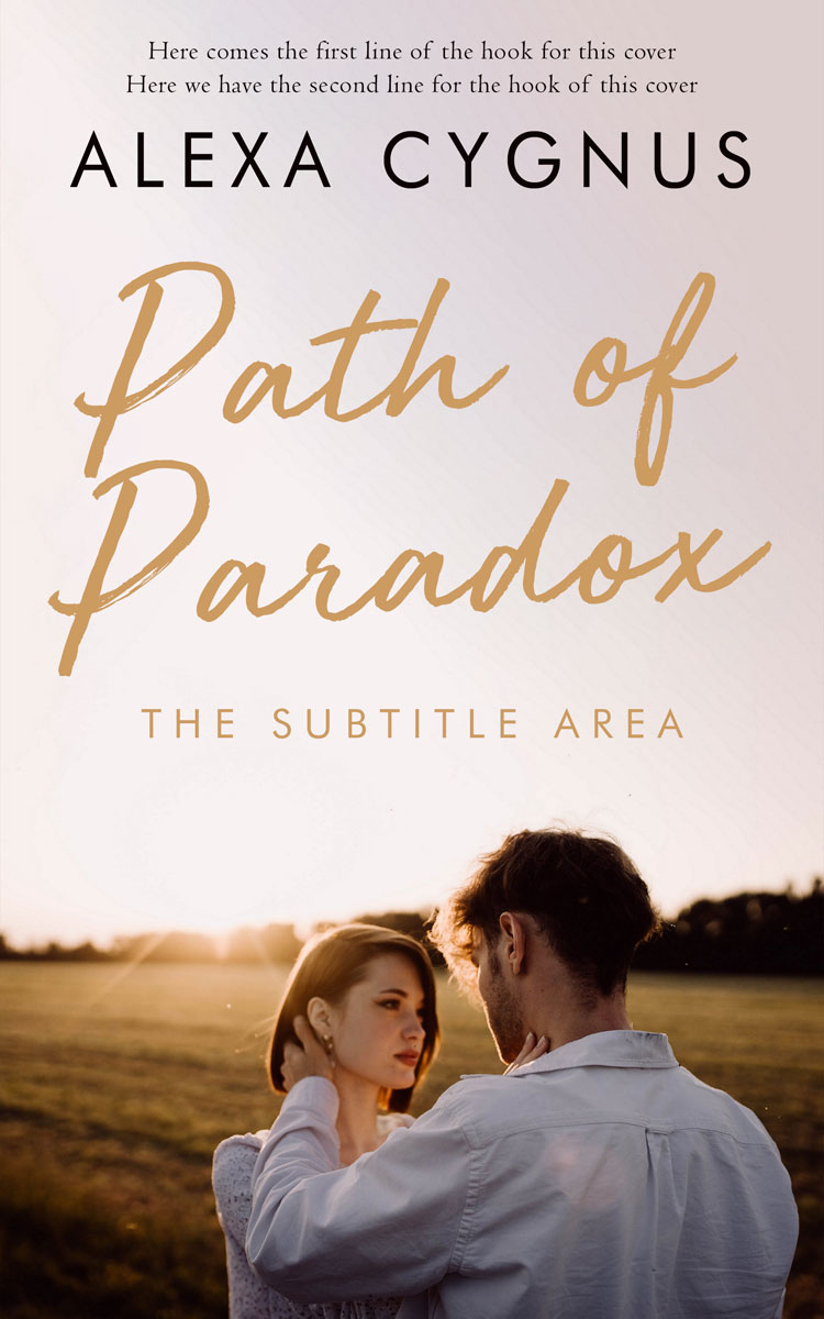 2D view of Premade Romance Book Cover - Ebb