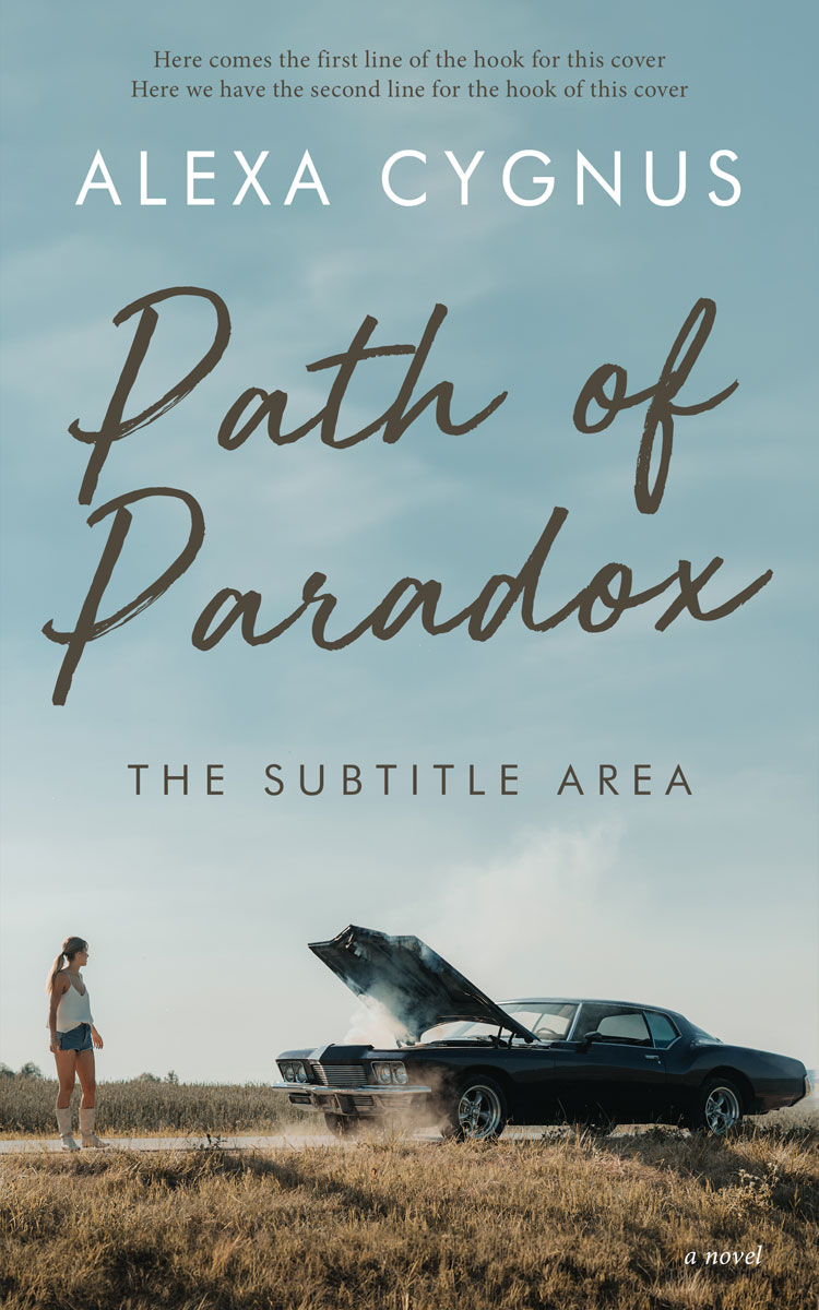 2D view of Premade Romance Book Cover - Tower Gray