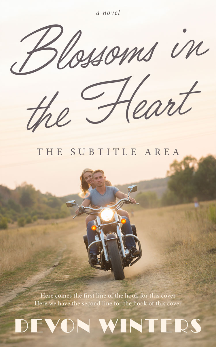 2D view of Premade Romance Book Cover - Quarter Spanish White