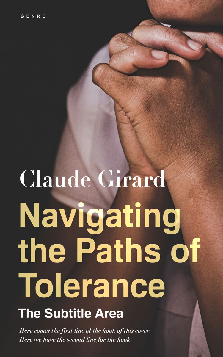 2D view of Premade Religion & Spirituality Book Cover - Taupe