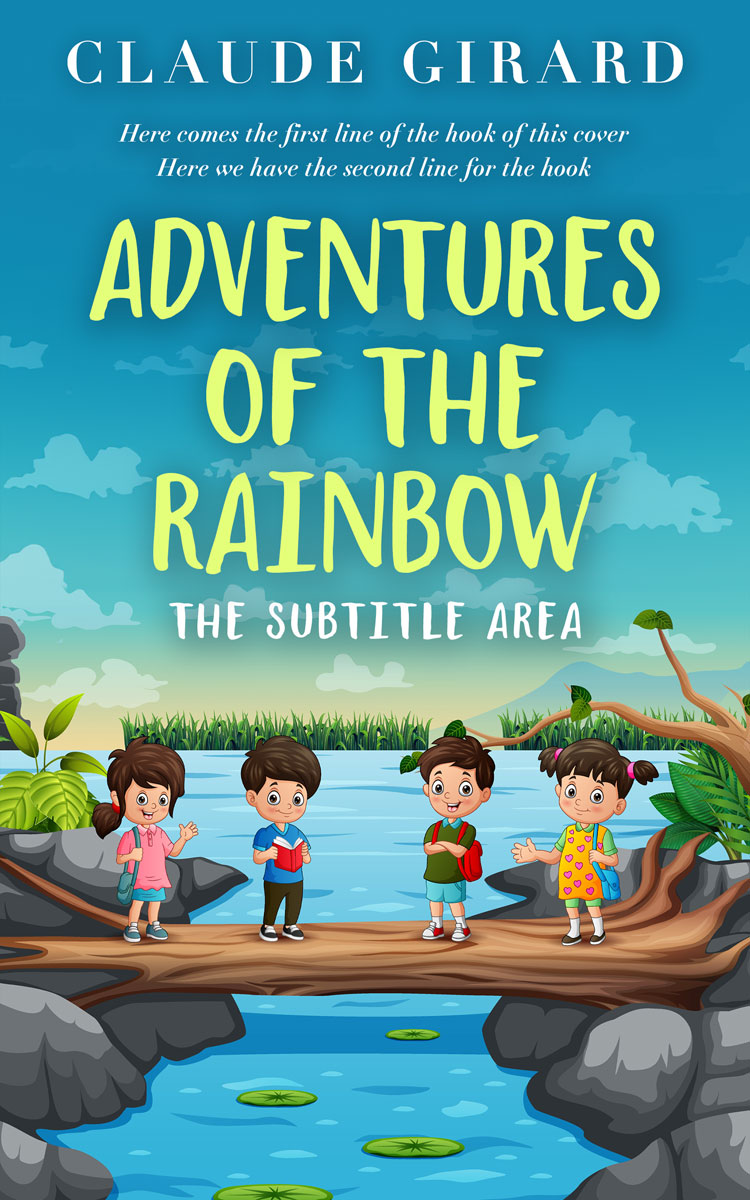 2D view of Premade Nature Book Cover - Astral