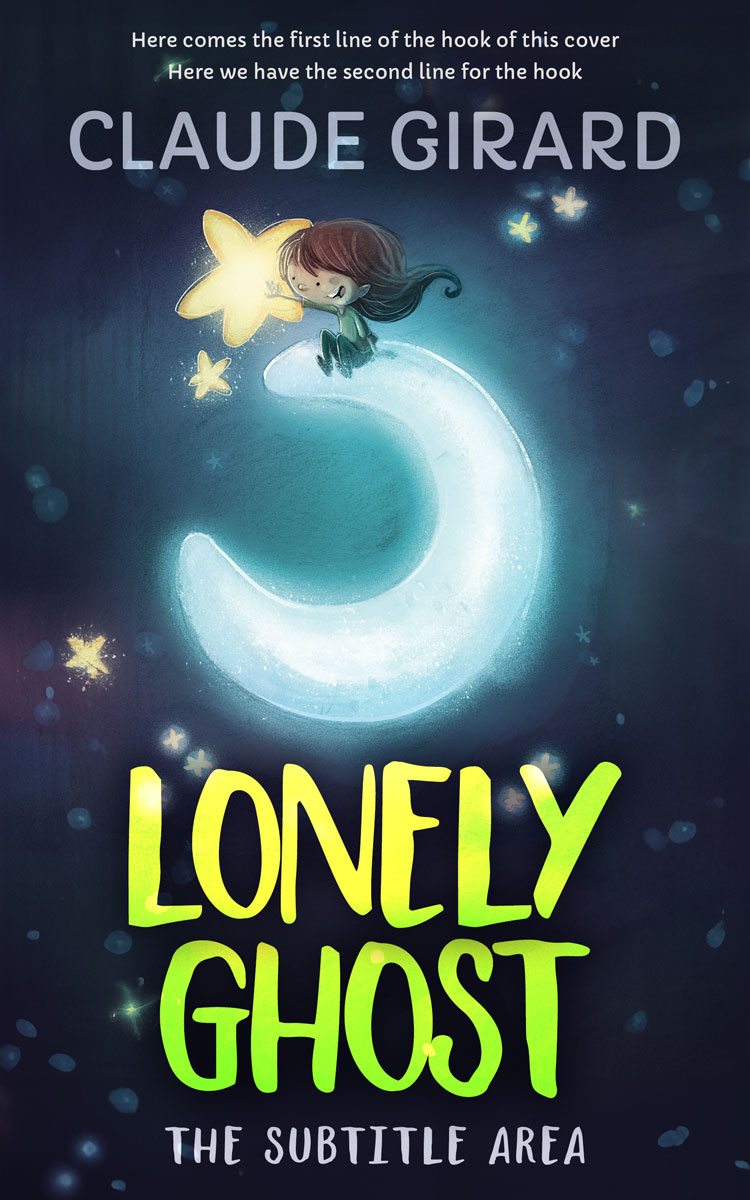 2D view of Premade Children's Book Cover - Mirage