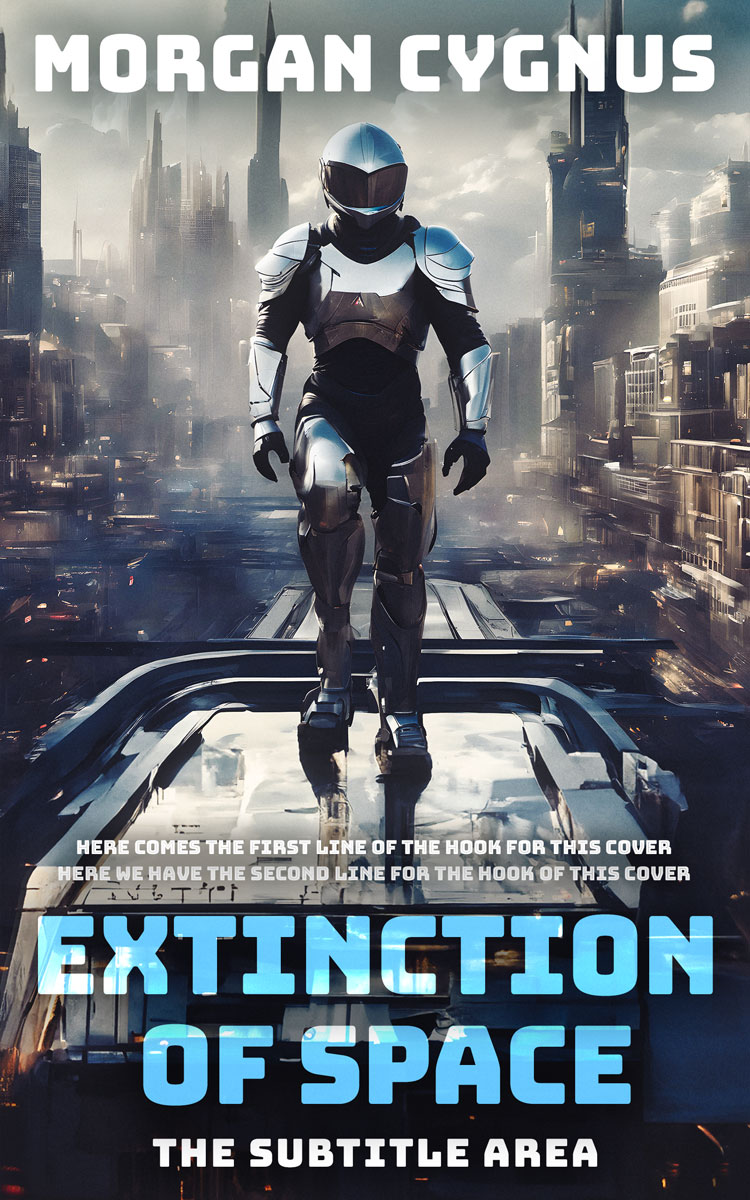 2D view of Premade Science Fiction Book Cover - Tuna