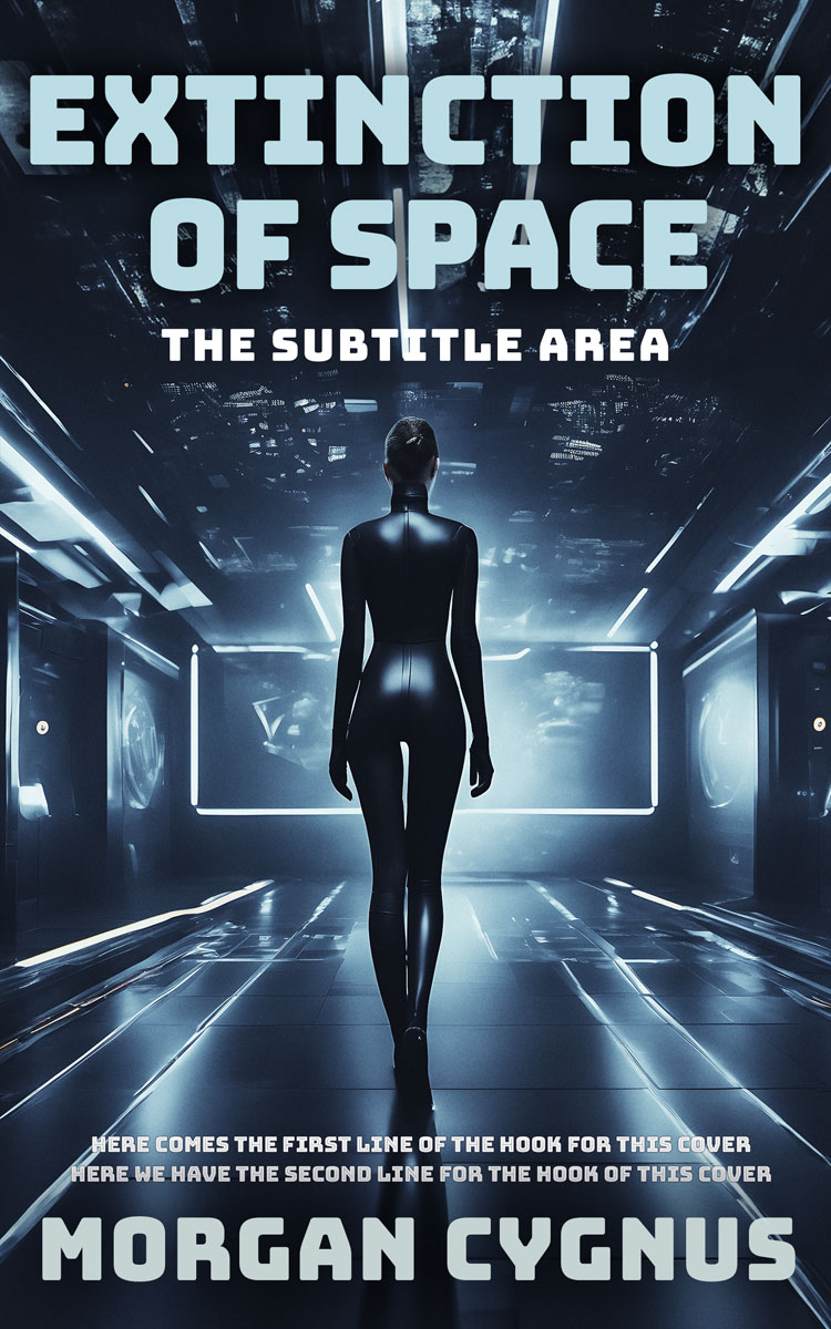 2D view of Premade Science Fiction Book Cover - Mirage